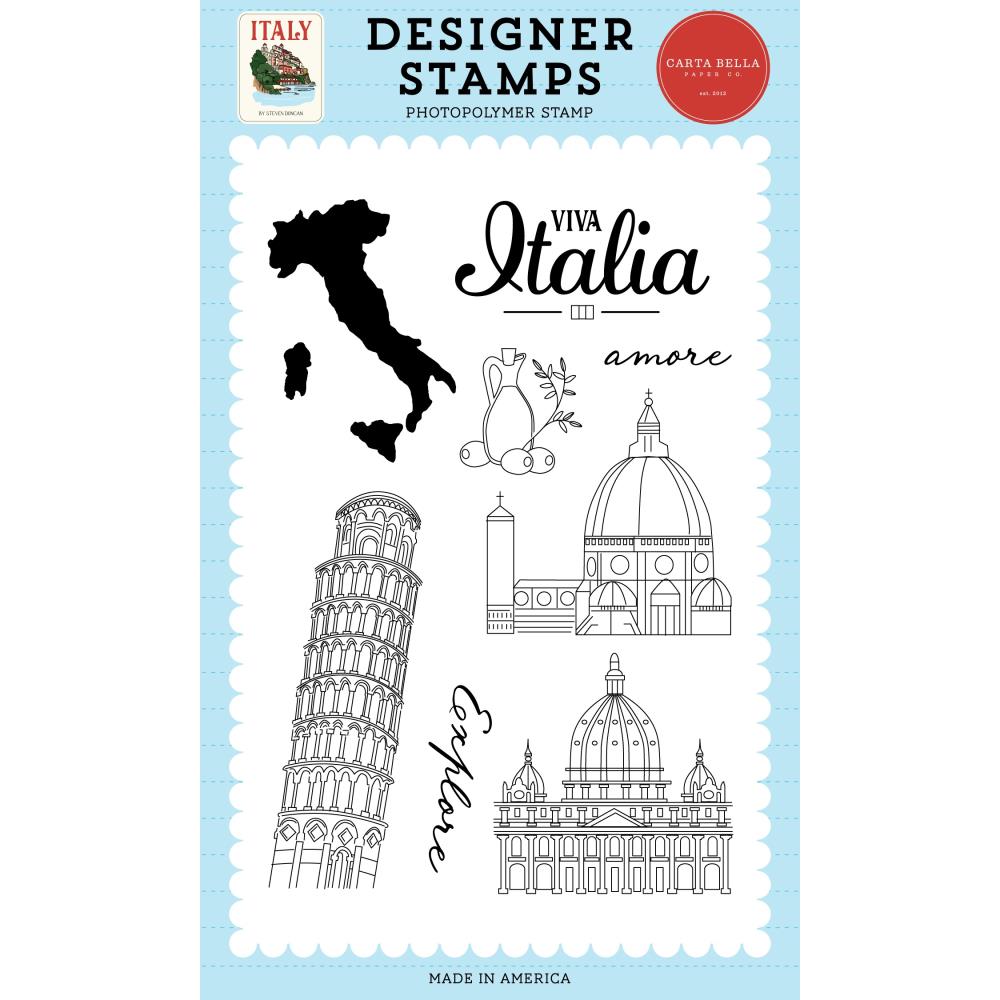 CARTA BELLA - Collezione Italy - Italy Stamp Set Viva Italia