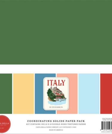 CARTA BELLA - Collezione Italy - Italy 12x12 Inch Coordination Solids Paper Pack