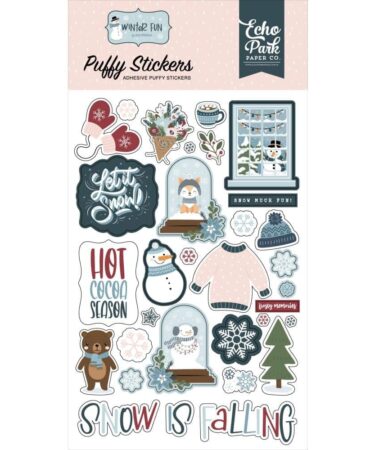 ECHO PARK - Collezione Winter Fun -  Puffy Stickers