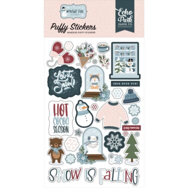 ECHO PARK - Collezione Winter Fun -  Puffy Stickers