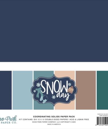 ECHO PARK - Collezione Snow Day - Snow Day 12x12 Inch Coordination Solids Paper Pack