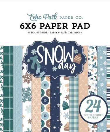 ECHO PARK - Collezione Snow Day - Snow Day 6x6 Inch Paper Pad