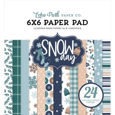 ECHO PARK - Collezione Snow Day - Snow Day 6x6 Inch Paper Pad