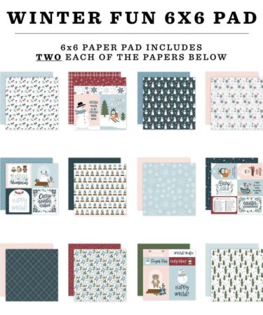 Alternative view of ECHO PARK - Collezione Winter Fun - Winter Fun 6x6 Inch Paper Pad