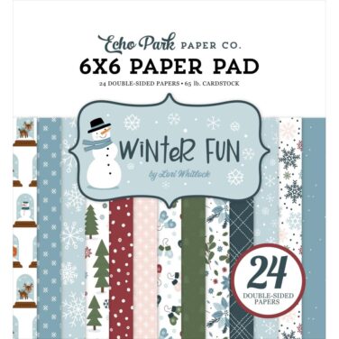 ECHO PARK - Collezione Winter Fun - Winter Fun 6x6 Inch Paper Pad