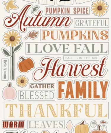 CARTA BELLA - Collezione It's Autumn - It's Autumn Chipboard Words & Phrases