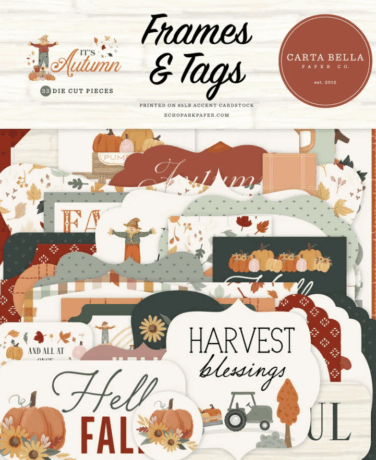 CARTA BELLA - Collezione It's Autumn - It's Autumn Frames & Tags
