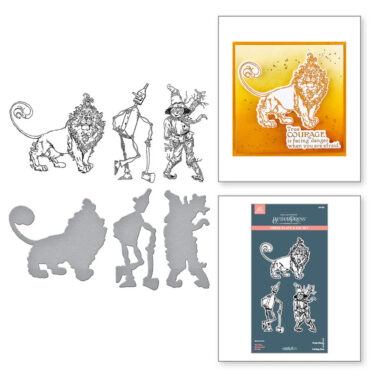 SPELLBINDERS - Collezione Wonder of Oz -Collection by Graphic45 -Tin Man, Scarecrow & Lion BetterPress Plate & Die Set
