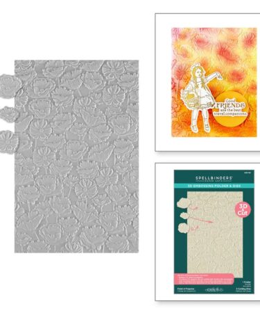 SPELLBINDERS - Collezione Wonder of Oz -Collection by Graphic45 -Field of Poppies 3D Emboss & Cut Folder