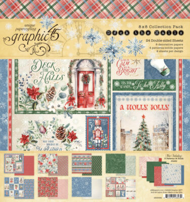 Graphic 45 - Collezione Deck the Halls -  8x8 Inch Collection Pack