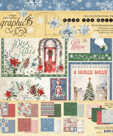 Graphic 45 - Collezione Deck the Halls -  12x12 Inch Collection Pack