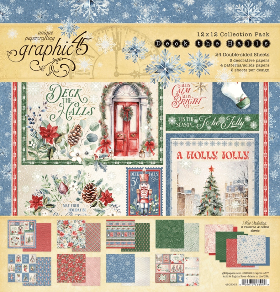 Graphic 45 - Collezione Deck the Halls - 12x12 Inch Collection Pack