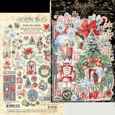 Graphic 45 - Collezione Deck the Halls - Ephemera Set