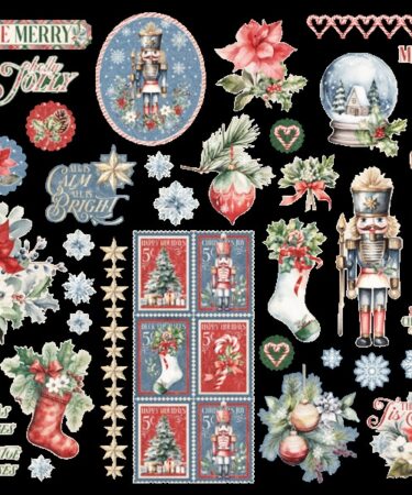 Alternative view of Graphic 45 - Collezione Deck the Halls - Ephemera Set