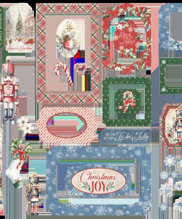 Alternative view of Graphic 45 - Collezione Deck the Halls -Chipboard Pieces, Tags & Frames