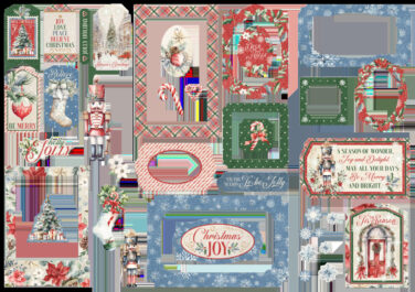 Alternative view of Graphic 45 - Collezione Deck the Halls -Chipboard Pieces, Tags & Frames