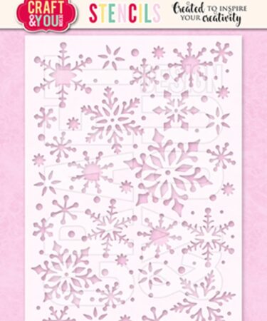 Craft & You Design Snowflakes 2 A6 Stencil