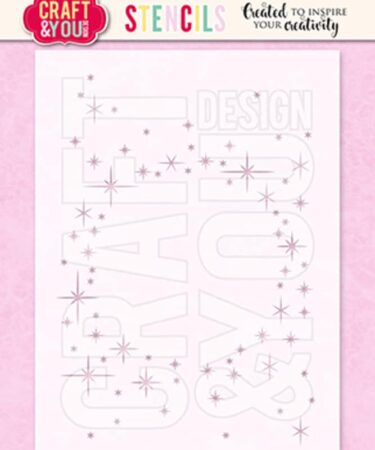 Craft & You Design Sparks Wreath A6 Stencil