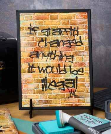 Alternative view of Tim Holtz 3D Texture Fades by  - A5 Brickwork