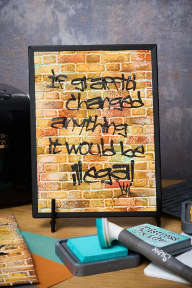 Alternative view of Tim Holtz 3D Texture Fades by  - A5 Brickwork