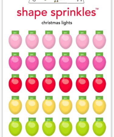 Doodlebug design - Collezione oh what fun - christmas lights shape sprinkles