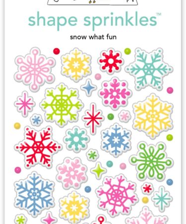 Doodlebug design - Collezione oh what fun - snow what fun shape sprinkles
