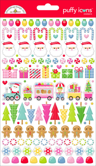 Doodlebug design - Collezione oh what fun -puffy icons stickers