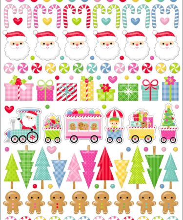 Doodlebug design - Collezione oh what fun -puffy icons stickers