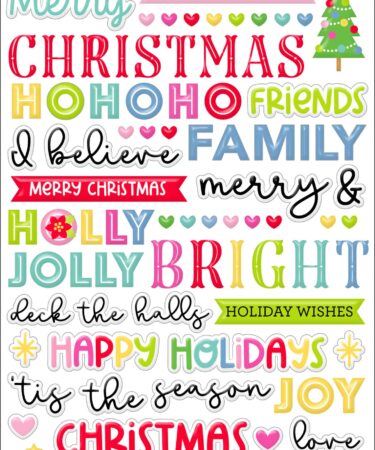 Doodlebug design - Collezione oh what fun -  puffy words stickers