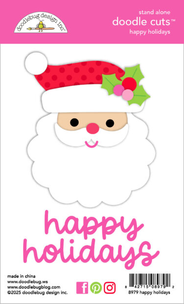 Doodlebug design - Collezione oh what fun - happy holidays doodle cuts