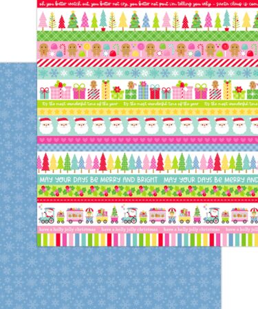 Doodlebug design - Collezione oh what fun - carta patterned 12x12-christmas eve