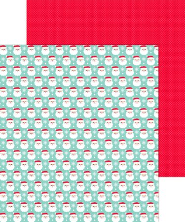 Doodlebug design - Collezione oh what fun - carta patterned 12x12-here comes santa