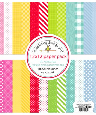 Doodlebug design - Collezione oh what fun - PETITE PRINTS ASSORTMENT PACK