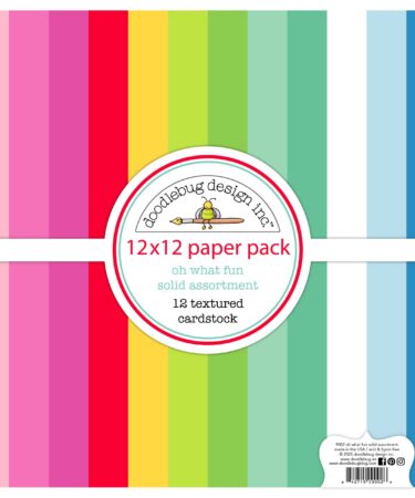 Doodlebug design - Collezione oh what fun - TEXTURED CARDSTOCKASSORTMENT PACK