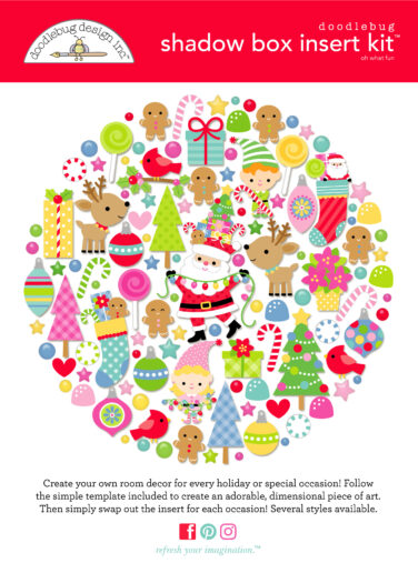 Doodlebug design - Collezione oh what fun - shadow box kit