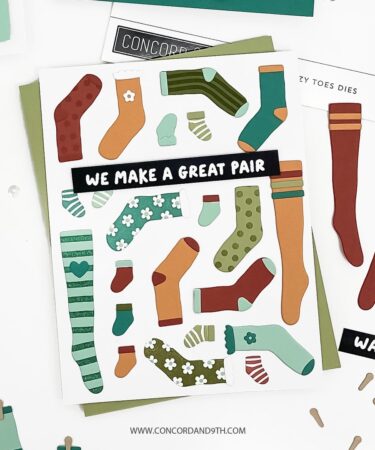 Alternative view of Concord & 9th - Cozy Toes Stamp Set (4 x 8)