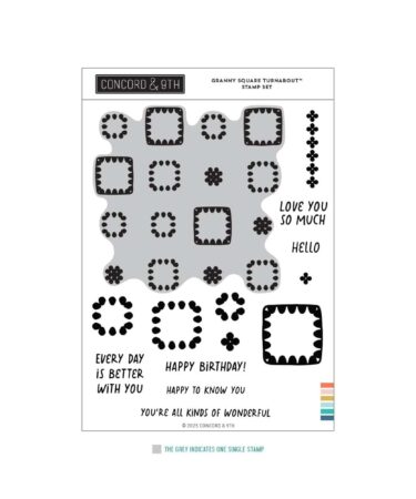Concord & 9th - Granny Square Turnabout™ Stamp Set (6 x 8)