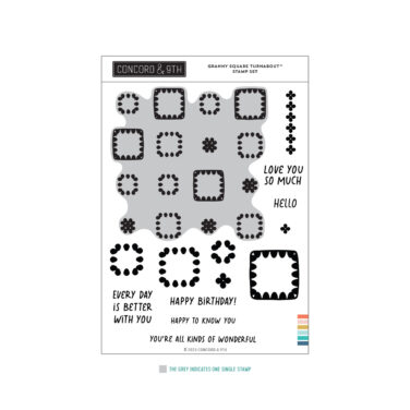Concord & 9th - Granny Square Turnabout™ Stamp Set (6 x 8)