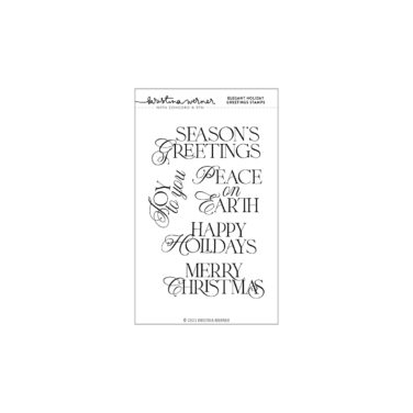 Concord & 9th -  Kristina Werner - Elegant Holiday Greetings Stamp Set (4 x 6)