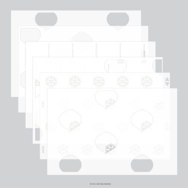 Concord & 9th -  Kristina Werner - Ornaments Stencil Pack (6 qty; 6 x 9)