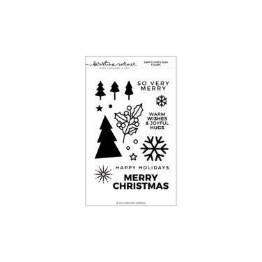 Concord & 9th -  Kristina Werner - Simple Christmas Stamp Set (4 x 6)