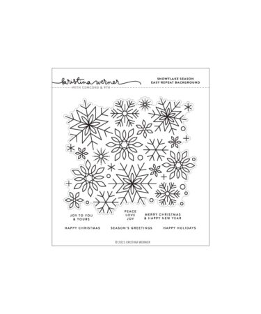 Concord & 9th -  Kristina Werner - Snowflake Season Easy Repeat Background Stamp (6 x 6)
