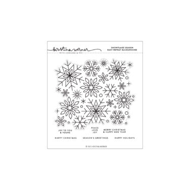 Concord & 9th - Kristina Werner - Snowflake Season Easy Repeat Background Stamp (6 x 6)
