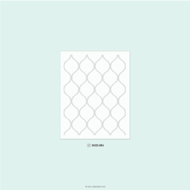 Concord & 9th - Patterned Peacock Embossing Folder (4.75 x 6)