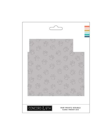 Concord & 9th - Paw Prints Double Card Front Die