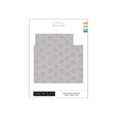 Concord & 9th - Paw Prints Double Card Front Die