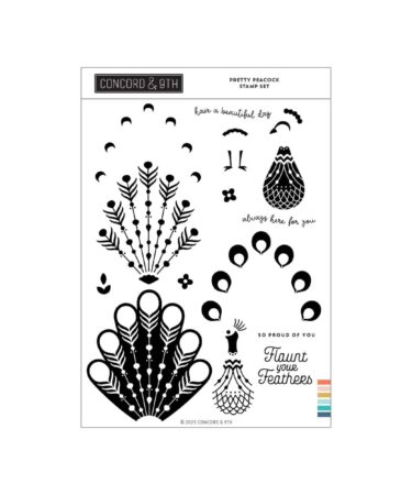 Concord & 9th - Pretty Peacock Stamp Set (6 x 8)