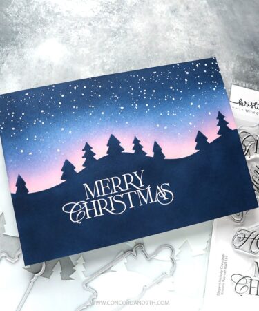 Alternative view of Concord & 9th -  Kristina Werner - Elegant Holiday Greetings Stamp Set (4 x 6)