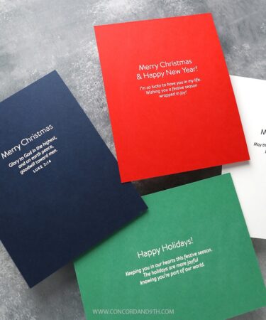 Alternative view of Concord & 9th -  Kristina Werner - Inside Holiday Greetings Stamp Set (4 x 6)