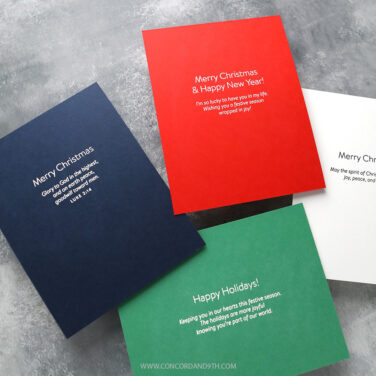 Alternative view of Concord & 9th -  Kristina Werner - Inside Holiday Greetings Stamp Set (4 x 6)